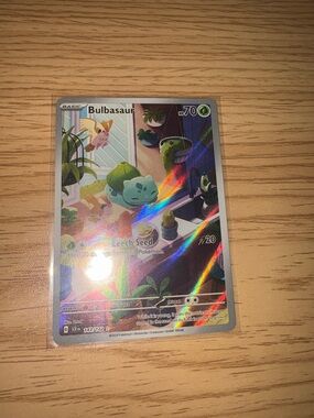 Pokémon Bulbasaur 143/142 Illustration Rare – NM/Mint (Stellar Crown)
